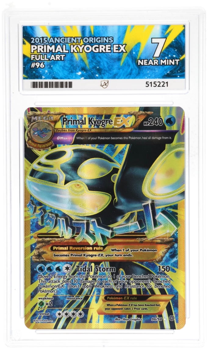 ACE 7 Primal Kyogre EX - Ancient Origins 2015 - 96/98 - Full Art