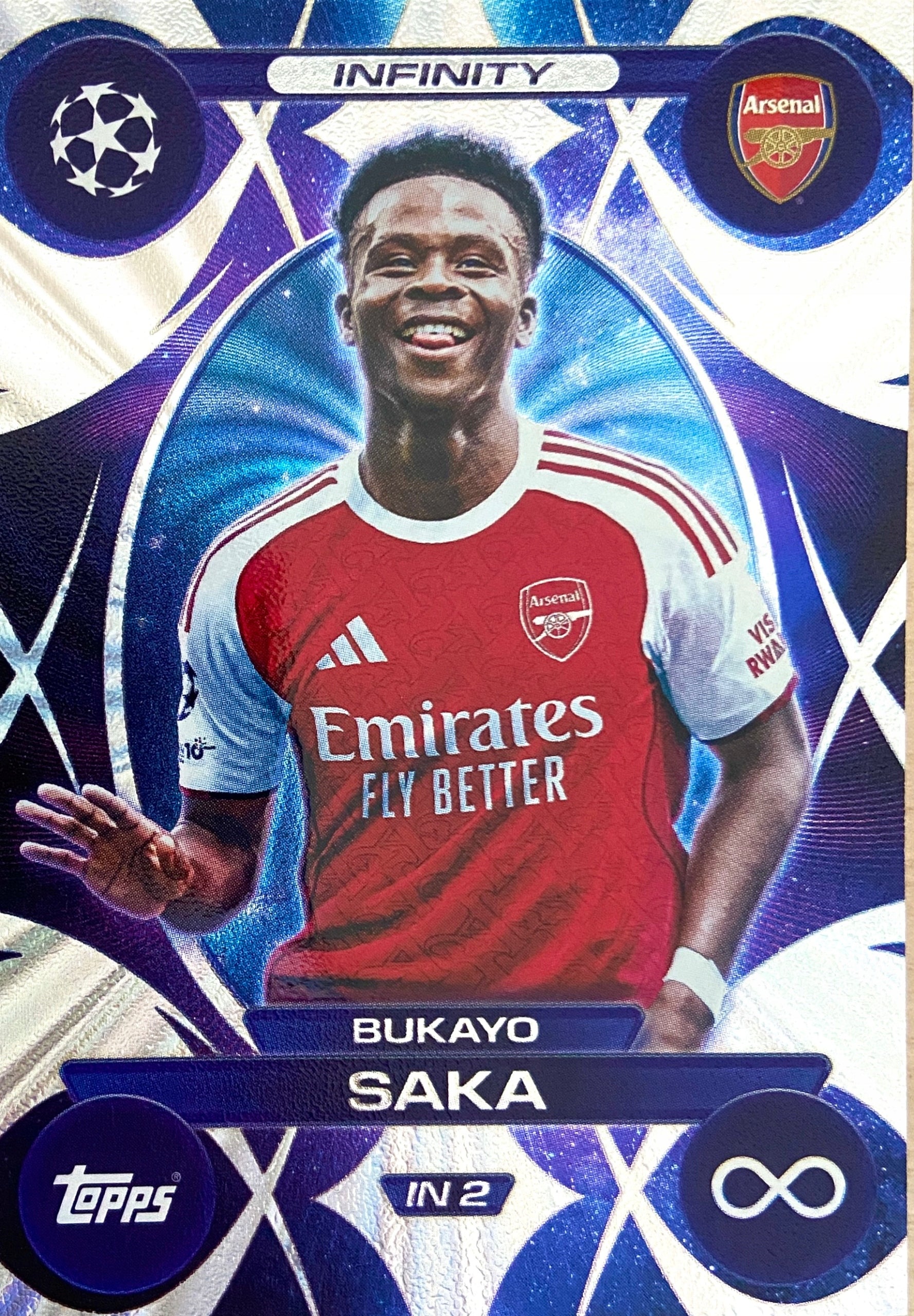 Bukayo Saka - Topps Match Attax 2025/26 Infinity IN 2