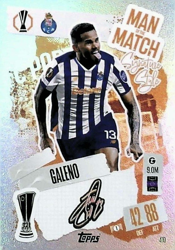 Galeno - Topps Match Attax 2024/25 Man of the Match Signature Style 410