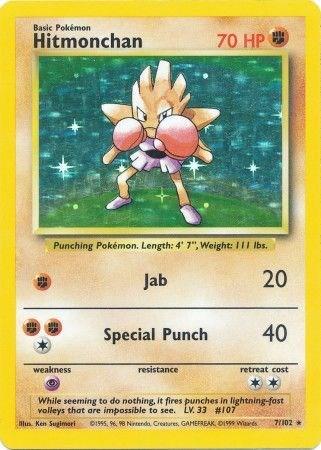 Hitmonchan Holo - Base Set (BS) 7/102