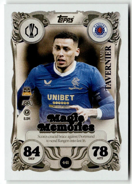 James Tavernier - Topps Match Attax 2025/26 Magic Memories 441