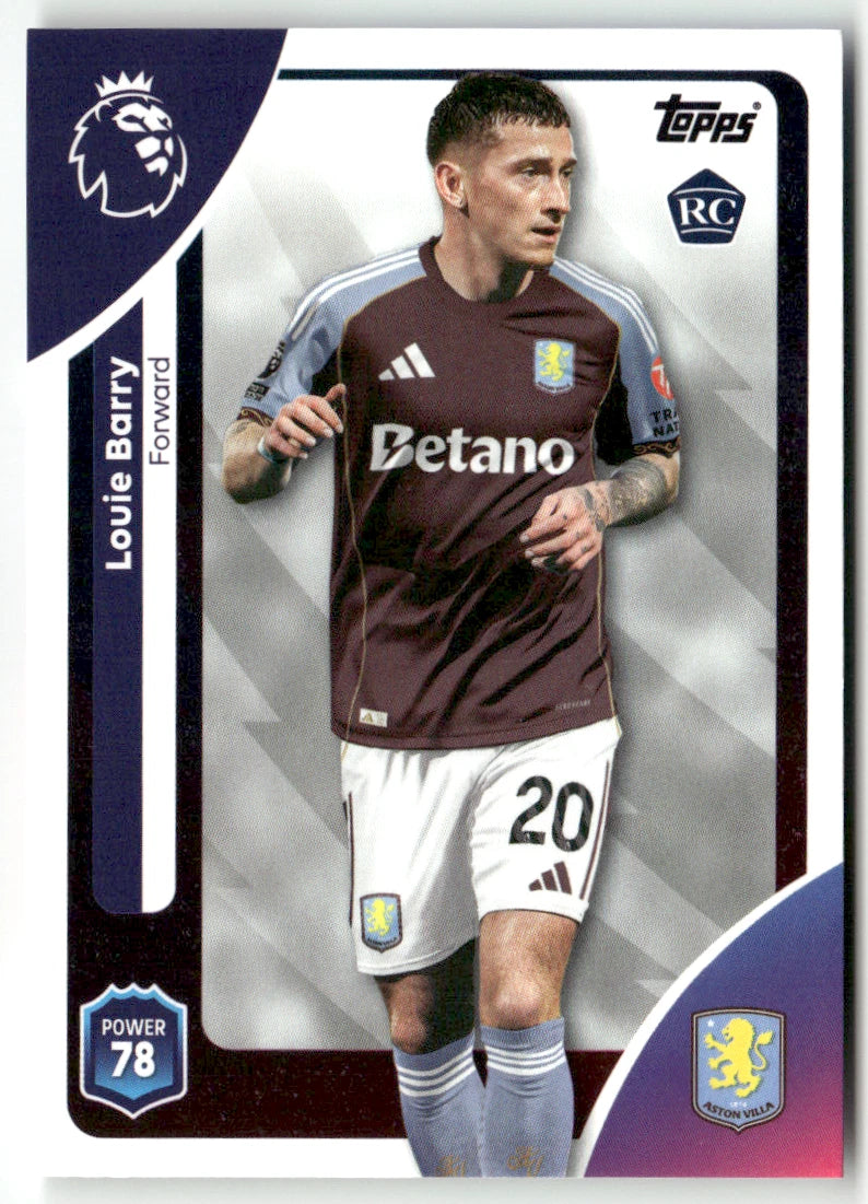 Louie Barry Base Rookie  - Topps Premier League 2025/26