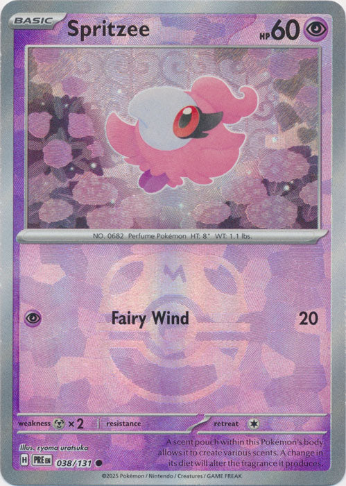 Spritzee (Masterball) - Prismatic Evolutions (PRE) 038/131