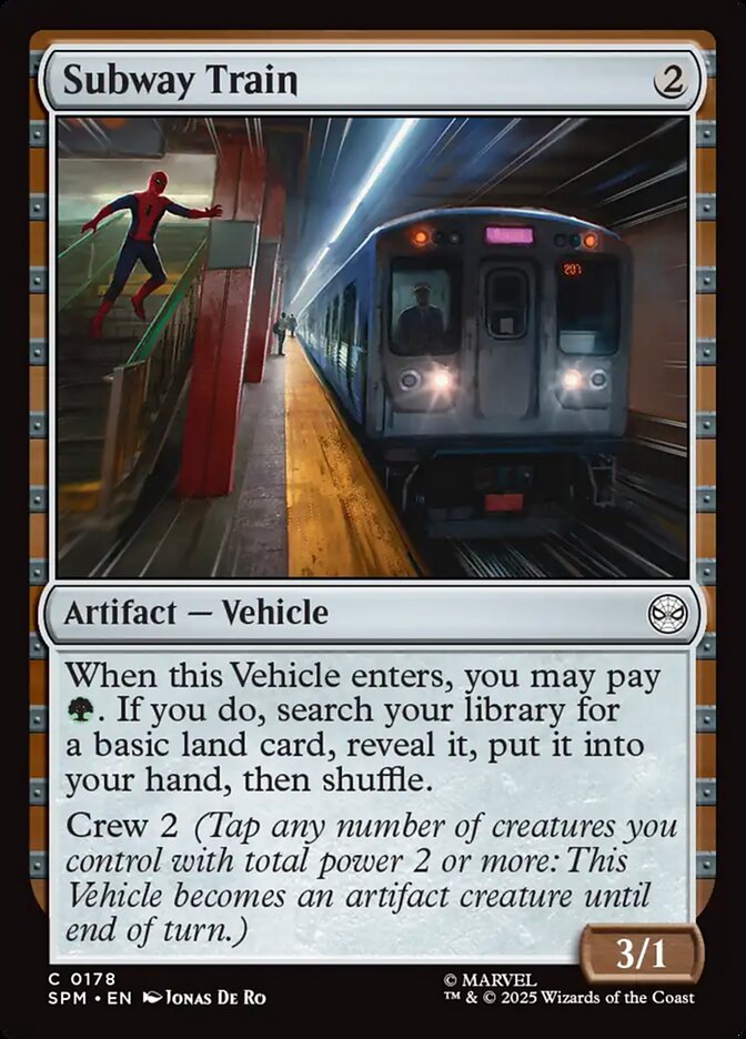 Subway Train - Marvel's Spider-Man (SPM) 0178 HOLO