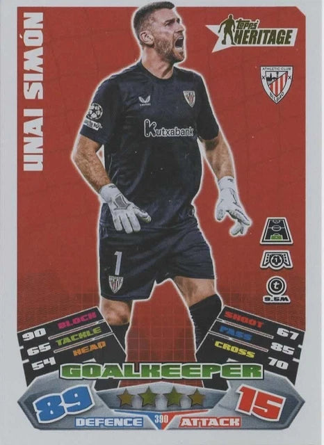 Unai Simon - Topps Match Attax 2025/26 Heritage 390
