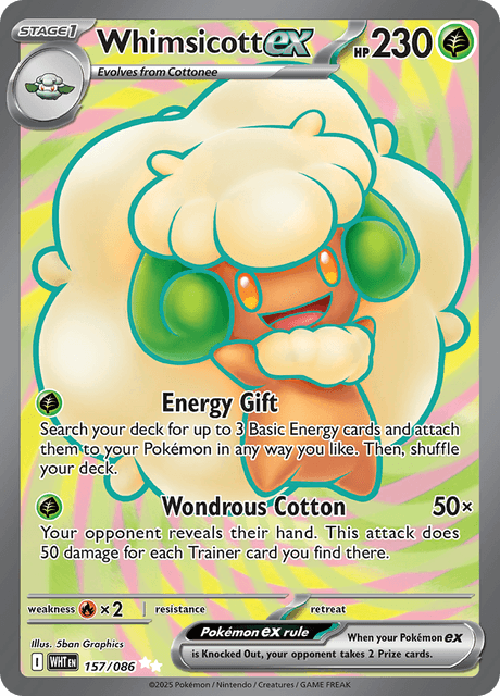 Whimsicott ex - White Flare (WHT) 157/086